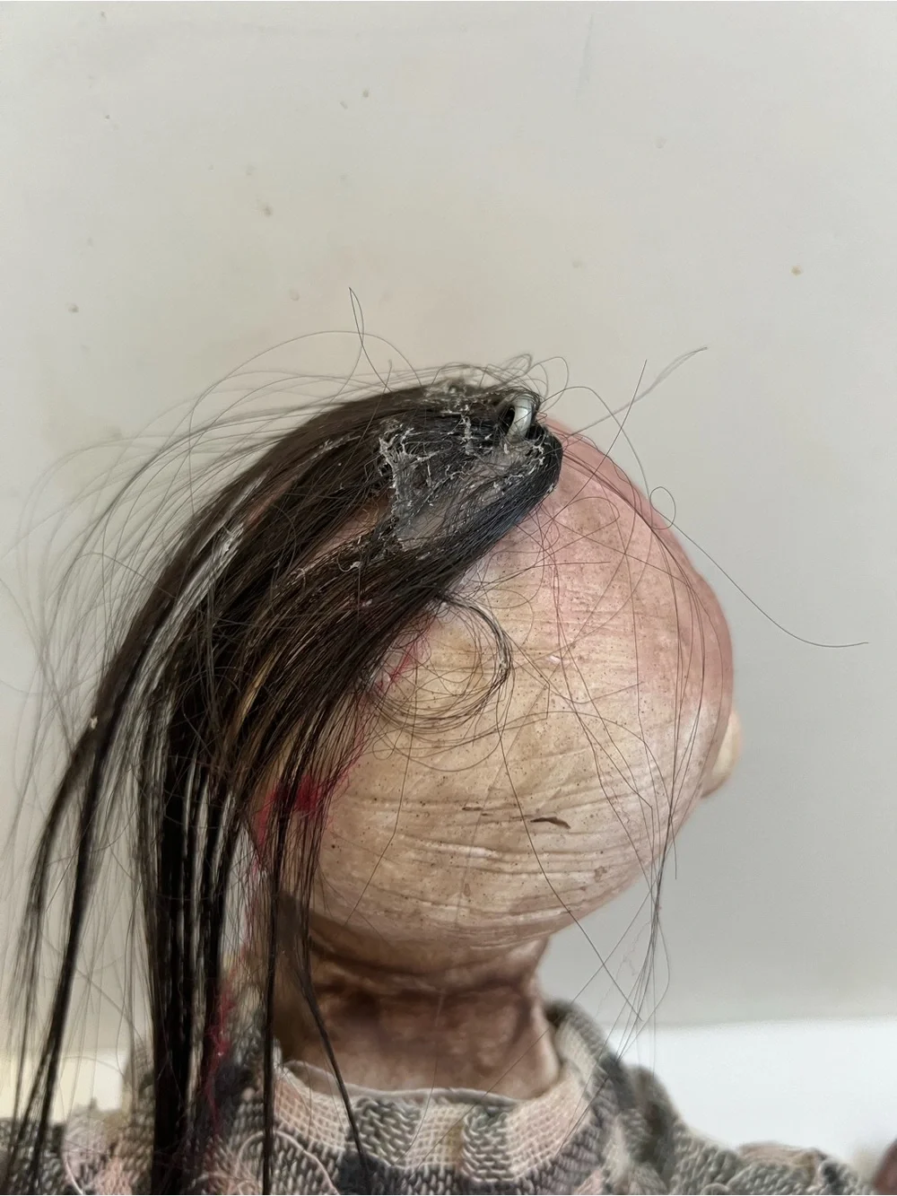 Zombie Torso Halloween Prop Severed Head Horror Haunted House Decor Screaming